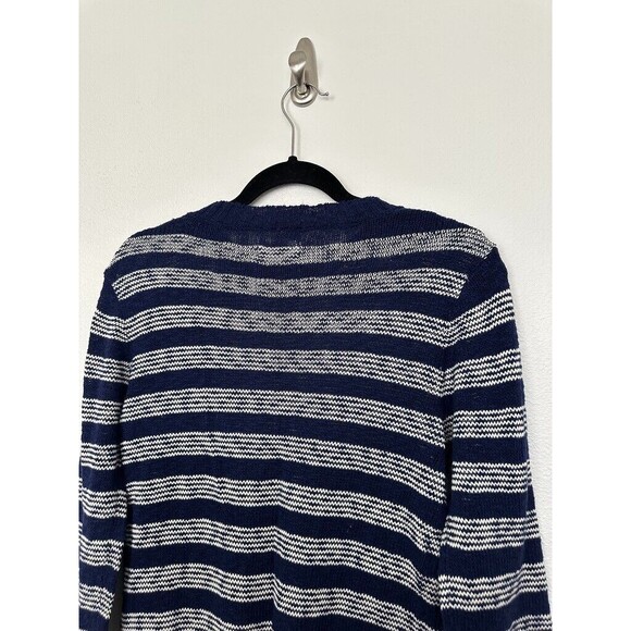 GANT RUGGER The Slubber Sweater Navy Striped Knit Nautical Fisherman Men's XS - Picture 8 of 8